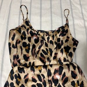 Boohoo cheetah dress size 16 XL